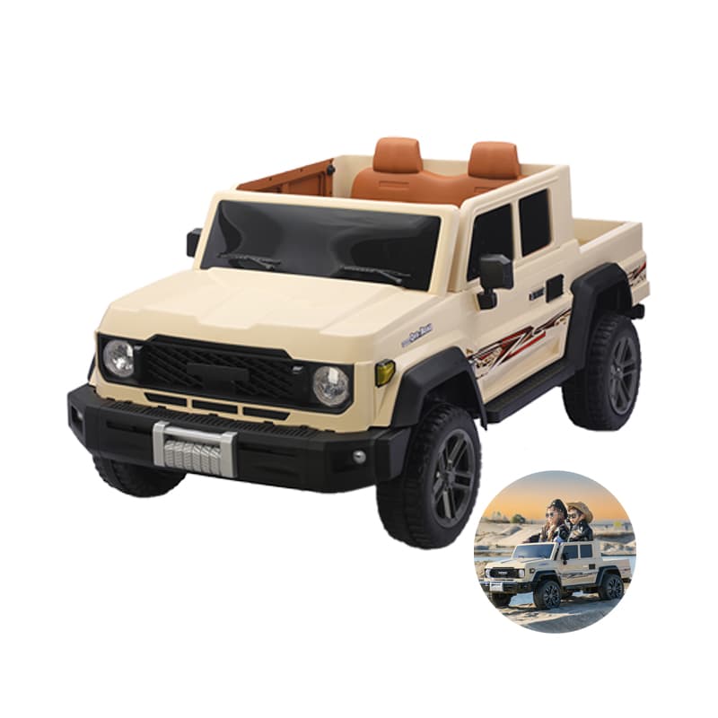 12V 4WD barns åkbil med bakre lastbädd