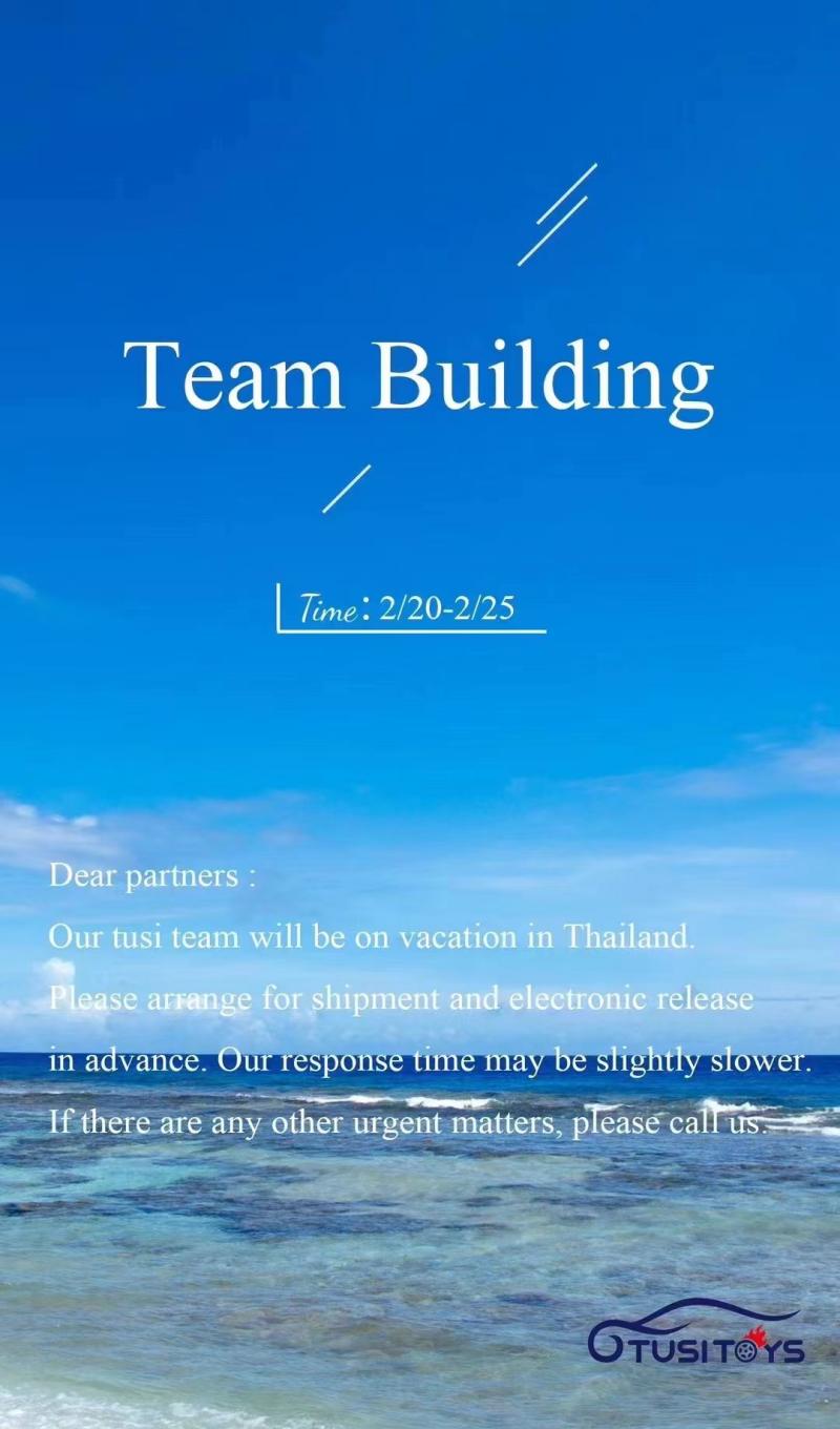 2/20-2/25 Vårt team kommer att vara på semester i Thailand