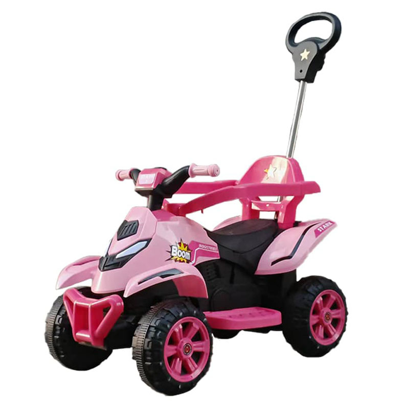 6V Elektrisk ATV för barn med skjuthandtag, lampor och musik