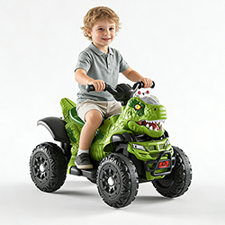 6V Kids Elektrisk Dinosaur ATV åkande bil