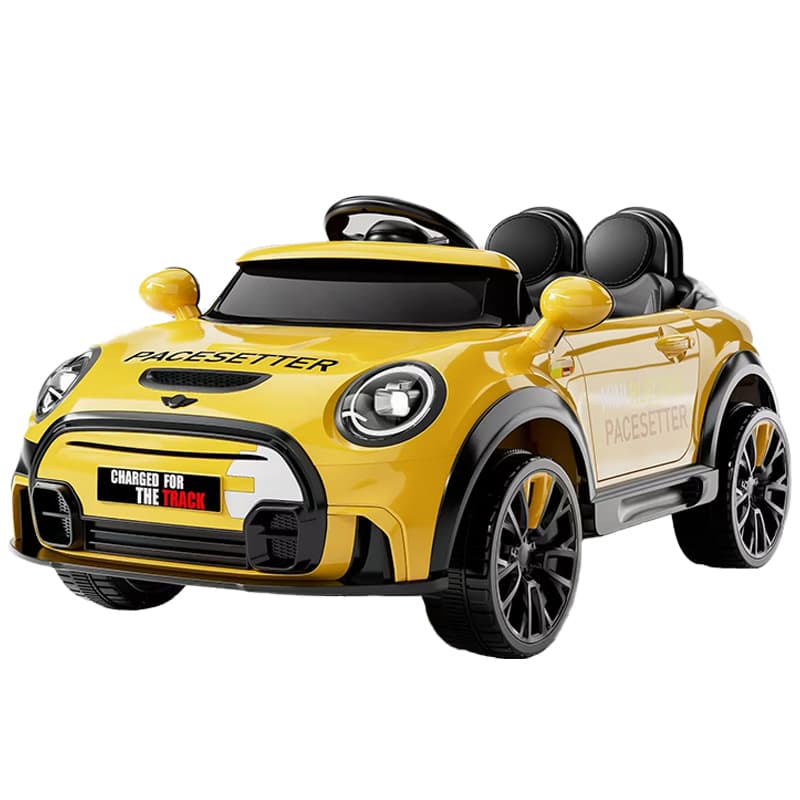 Kids Ride-On Car with Four-Wheel Shock Absorption, RC & Bluetooth