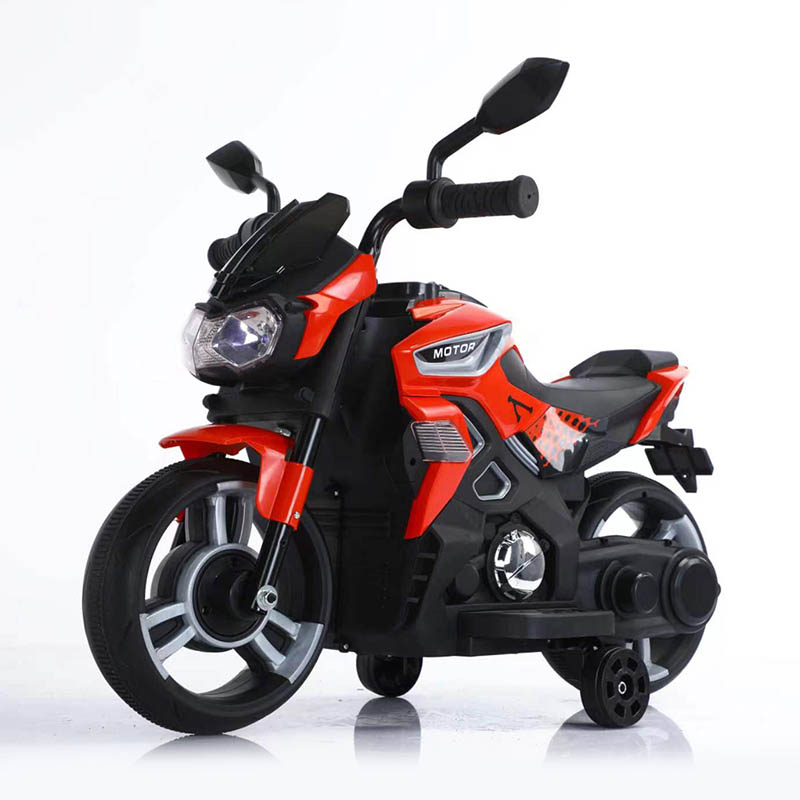 Kids Electric Motorcycle with One-Button Start, Music & LED Lights